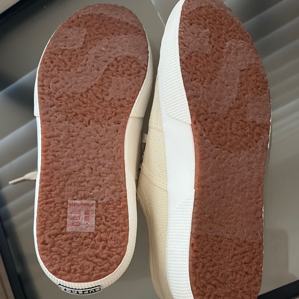 Superga Cream 2750 Cotu Classic Canvas Sneakers - Picture 6 of 9